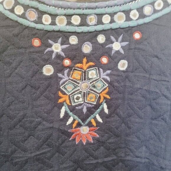 Temperance Quilted jewel patchwork open jacket size large - Picture 11 of 11